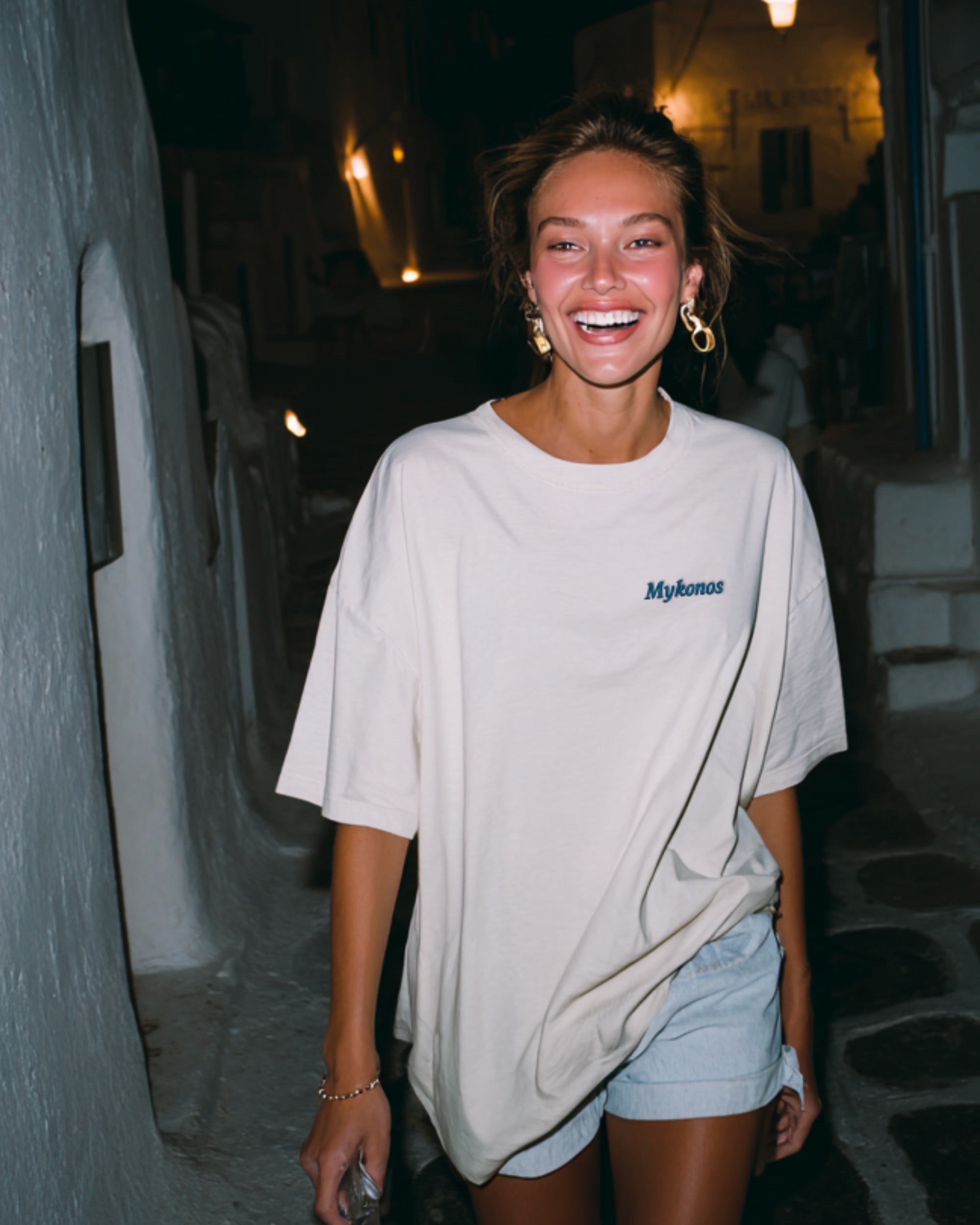 T-shirt Oversize - Beige TBP CLUB PARIS