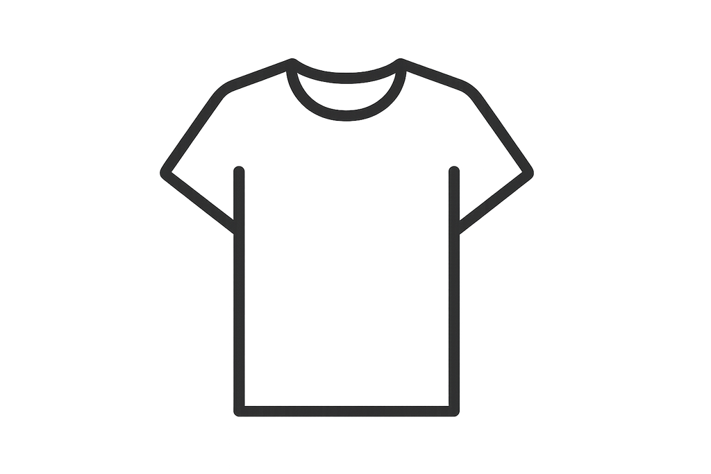 icone t-shirt noir et blanc