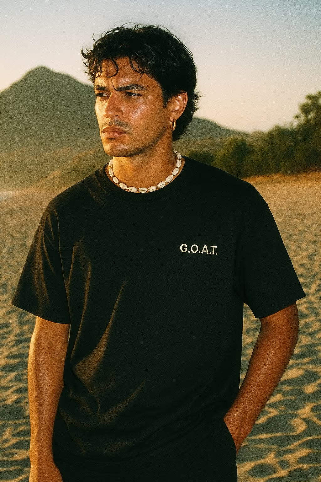 tshirt avec broderie personnalisée homme "Goat"